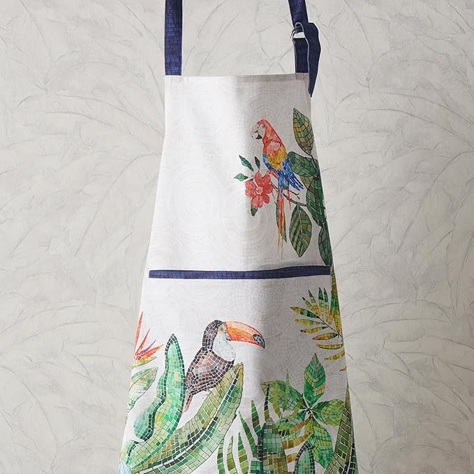 Maison d' Hermine 100% Cotton Apron for women with Pocket Kitchen Chef Apron for Men Cooking Gardening Server Waitress