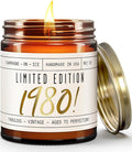 45th Birthday Gifts for Women - 'Limited Edition 1980' Soy Candle, w/Champagne on Ice I 45 Birthday Gifts for Women I 45th Gift for Her Ideas I 9oz Reusable Jar, 50Hr Burn, Made in USA