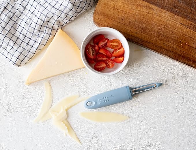 GIR: Get It Right Stainless Steel Vegetable Peeler – I-Handle Serrated (7.5" x 1.4") – Slate