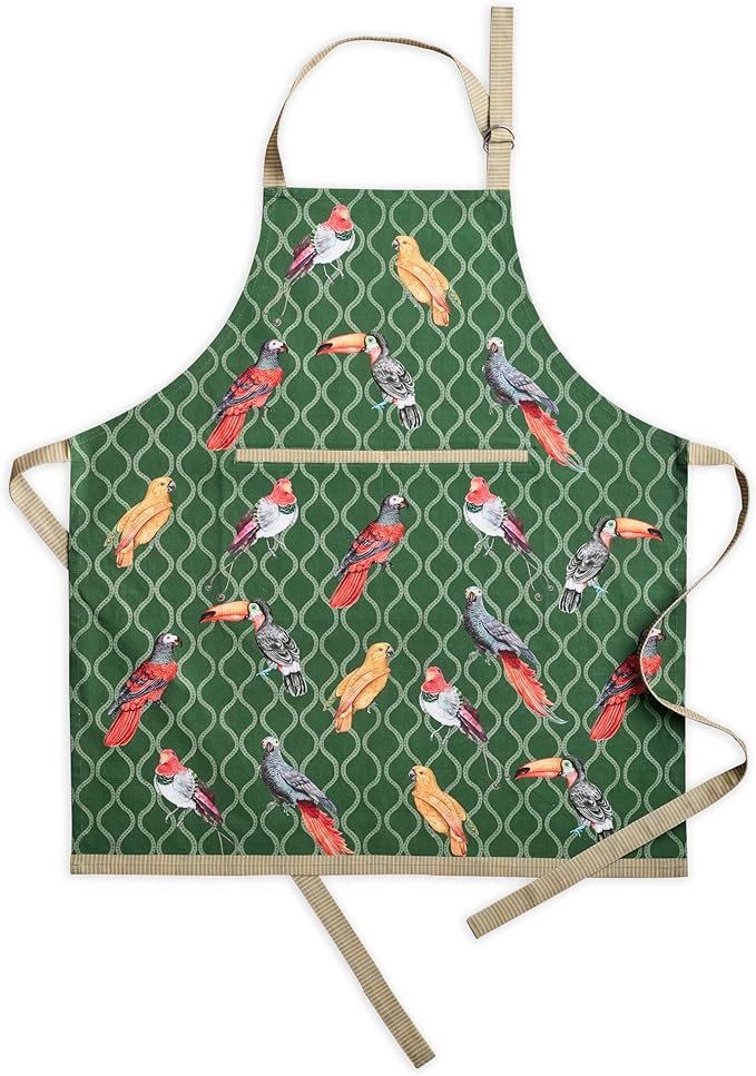 Maison d' Hermine 100% Cotton Apron for women with Pocket Kitchen Chef Apron for Men Cooking Gardening Server Waitress