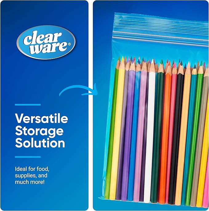Gallon Freezer Bags, Double Zipper Seal - 100 Count, Thick Resealable Plastic storage Bags - Reusable Gallon Storage Bags for Food Storage, Meat, Vegetables, Fruit - Microwave-Safe, Zero BPA - 2 Boxes