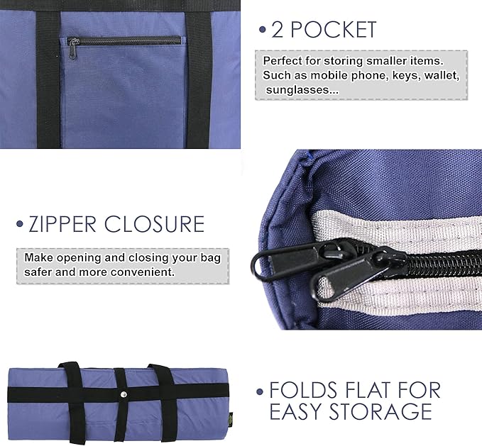 BeeGreen Cooler Bag Soft Leakproof Insulated Tote with Zipper for Beach Travel Grocery