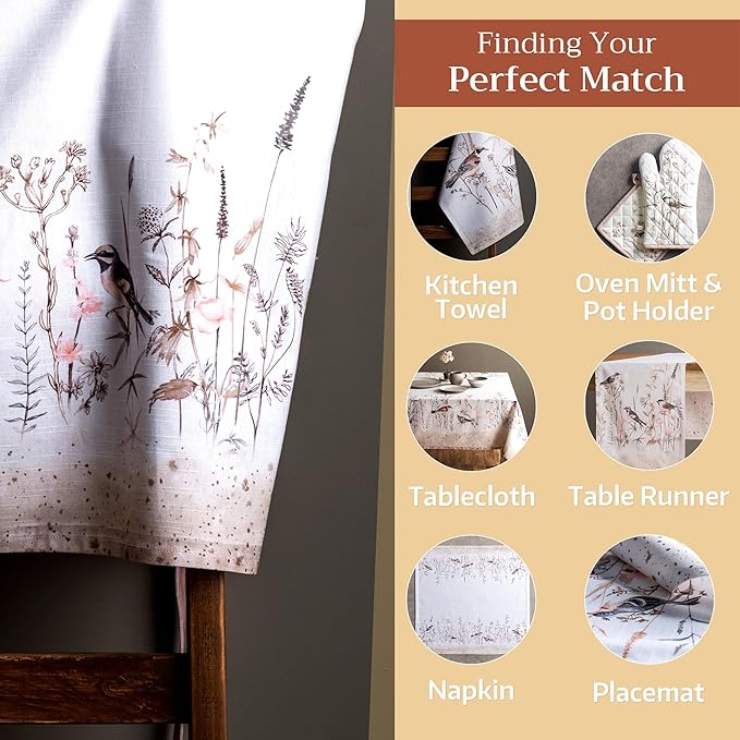 Maison d' Hermine 100% Cotton Apron for women with Pocket Kitchen Chef Apron for Men Cooking Gardening Server Waitress