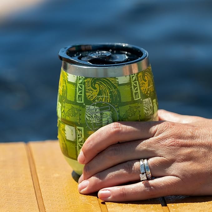 BOTE MagnePod Drinkware MAGNETumbler Stemless Wine Tumbler with Lid Drink Cooler 12 oz Size Keeps Wine Beer Soda Water Cold Insulated attach to Compatible SUPs Kayaks Floats Multiple Colors