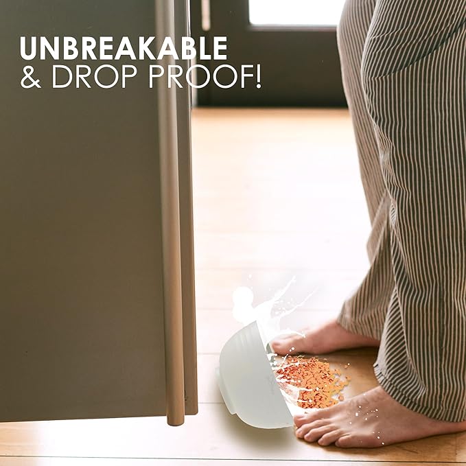 8 Unbreakable Wheat Straw Bowls (26 oz) - Perfect for Cereal, Soup, or Noodles - Dishwasher & Microwave Safe