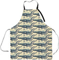 Vintage Alligator Apron,Adjustable Waterproof Oxford Fabric Kitchen Apron with 2 Pockets for Men and Women, Cooking, Baking, BBQ, Coffee Shop, Housewarming Gifts, 28x33 Inches