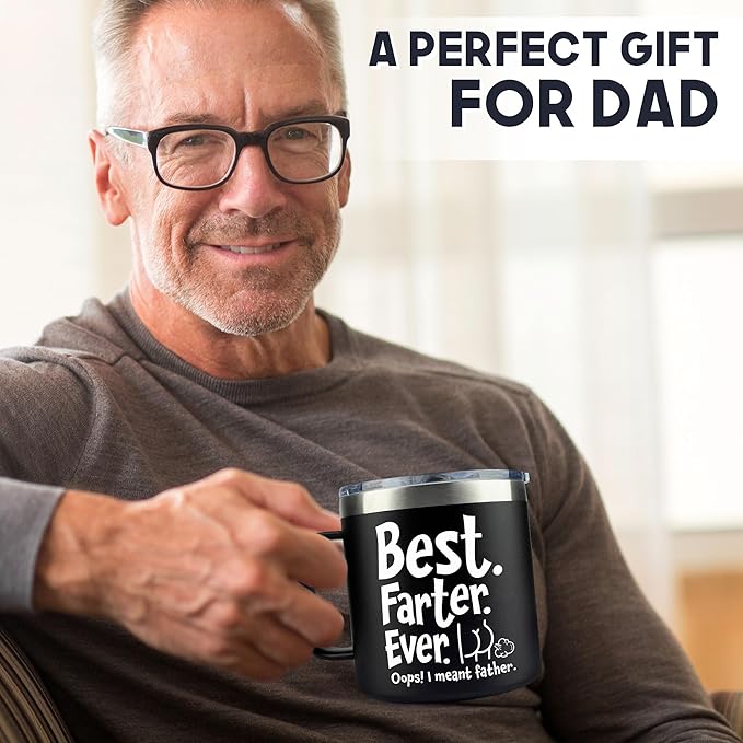 Christmas Gifts for Dad, Men - Gifts for Dad from Daughter, Son - Dads Birthday Gift Ideas, Happy Birthday gifts for Dads, Fathers - Best Dad Ever Gift, Present for dads - 14 Oz dad Mug