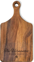 Personalized Wood Engraved Charcuterie Boards with Handle - Custom Reversible Cutting Board S M L - Customized Bridal Shower, Wedding, Anniversary and Housewarming Gifts(Couple Names)