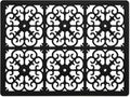 GASARÉ, Extra Large, Thick, Silicone Trivet for Hot Dishes, Pots, and Pans, Heat Resistant Mat for Countertop, Hot Pad for Kitchen, Easy to Clean, 16 x 12 x 3/8 Inches, Black