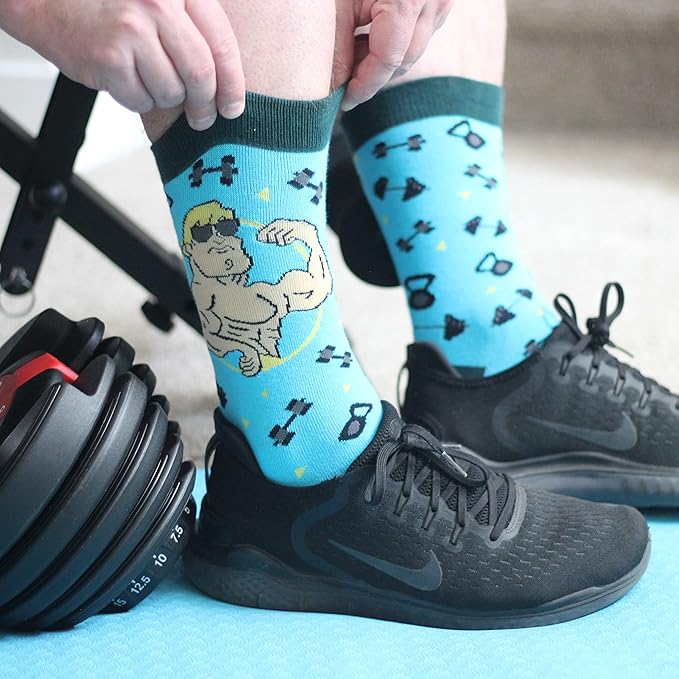 Lavley Funny Socks for Sports Fans and Players - Cool Novelty Gifts for Men, Women, & Teens