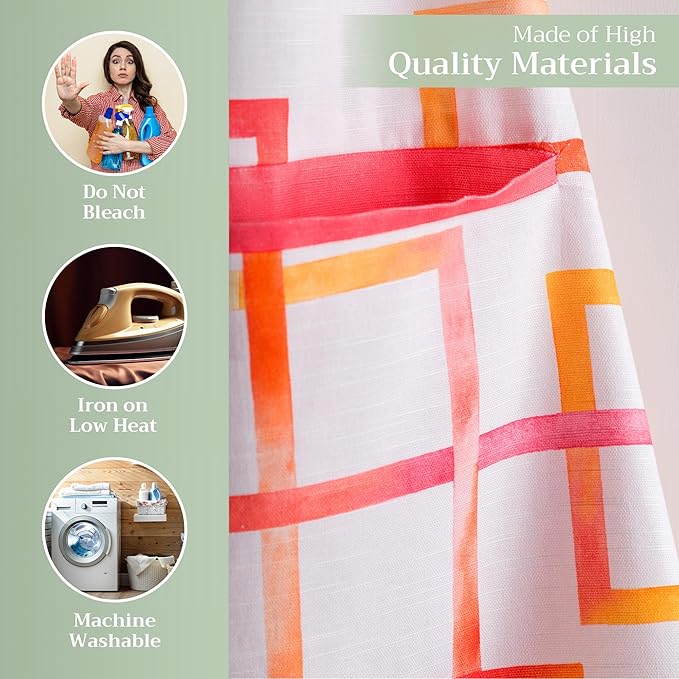Maison d' Hermine 100% Cotton Apron for women with Pocket Kitchen Chef Apron for Men Cooking Gardening Server Waitress