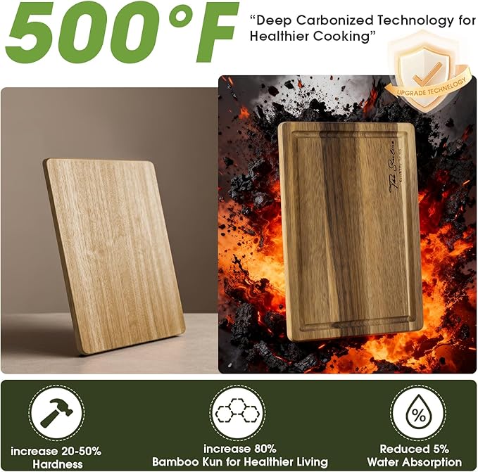 Personalized Acacia Wood Cutting Board Gift - Laser Engraved Custom Board,Printed in USA,Customizable Acacia Wood Cutting Board Eco-Friendly Woodfor Weddings, Housewarming & Christmas