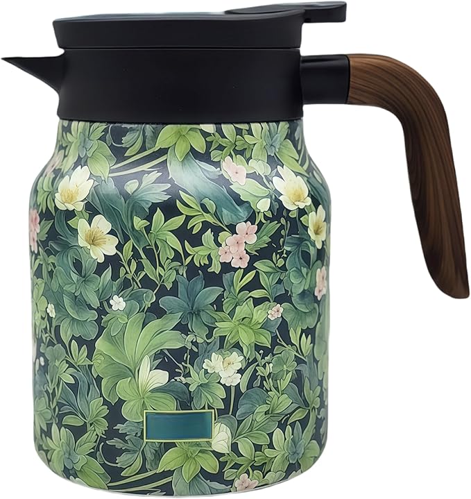 thermal teapot with infuser,Tea Pot with Infusers for Loose Tea,1000ML Thermal Teapot with Removable Infuser & Lid (f)