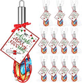 Nuogo 12 Sets Christmas Whisk Baking Supplies Gifts Christmas Neighbor Gifts Includes 8 Inch Stainless Steel Whisk,Greeting Cards,Ribbons,Plastic Bags for Home Cooking Supplies Xmas Stocking Stuffers