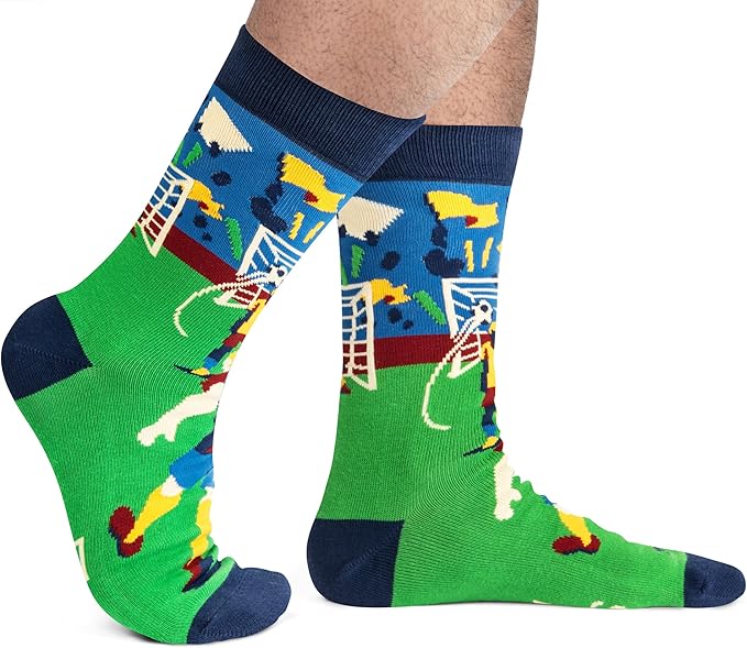 Lavley Funny Socks for Sports Fans and Players - Cool Novelty Gifts for Men, Women, & Teens
