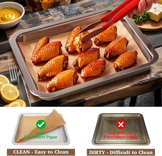 200 Pcs Air Fryer Liners Disposable Compatible with Emeril Lagasse 26 QT French Door 360 Air Fryer, 10''x11'' Airfryer Paper Liners Sheets for Emeril Lagasse Accessories
