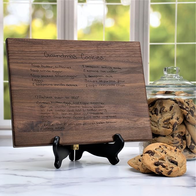 Blue Ridge Mountain Gifts Personalized Laser Engraved Recipe Cutting Board - Wood Cutting Board - Custom Gift for Dad - Great as Wedding Gifts, Christmas Gift, Mother In Law Gifts, Marriage Gifts