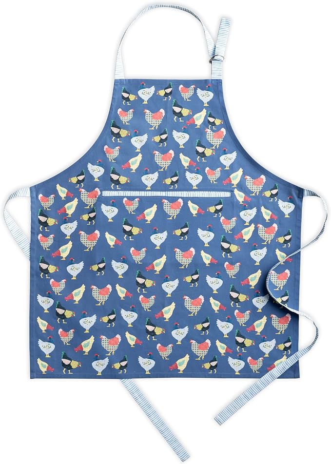 Maison d' Hermine 100% Cotton Apron for women with Pocket Kitchen Chef Apron for Men Cooking Gardening Server Waitress