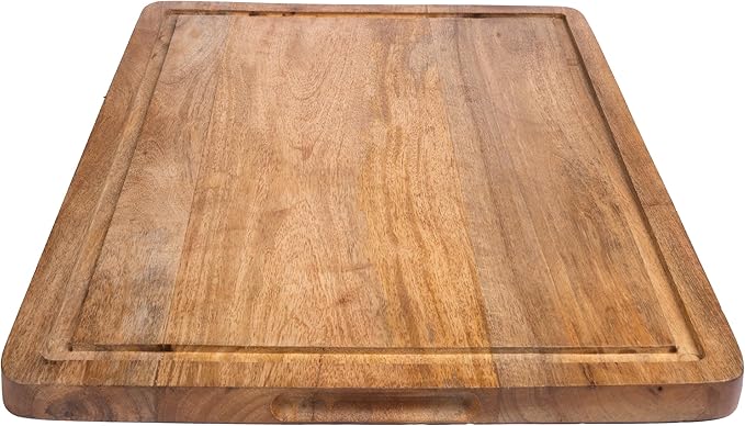 Large Cutting Board – Stylish, Thick, and Durable Butcher Block for Kitchen, Chopping, and Meal Prep - Premium Wooden Board for Cutting, Slicing, and Serving
