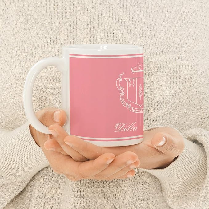 Delta Zeta Ceramic Coffee Mug 11 OZ Tea Cup (Delta Zeta - 2)