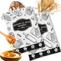 2-Pack Beeswax Bread Bags for Homemade Bread, Black Reusable Sourdough Storage Bags with Premium Beeswax Coating for Loafs Baguette Fresh Keeping,Great Homesteading Essentials and Baking Gifts.