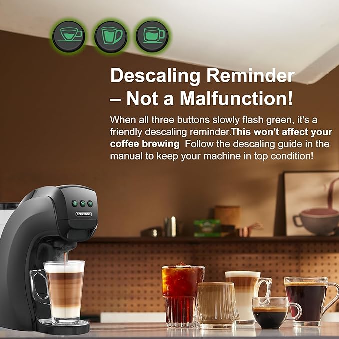 Warriors1 Coffee Maker for Keurig K Cup pod, Espresso Machine for Nespresso Original, Dolce Gusto Pods, Ground Coffee, Coffee Machine for kitchens, apartments, dorms, RVs & camping, 28 oz Reservoir