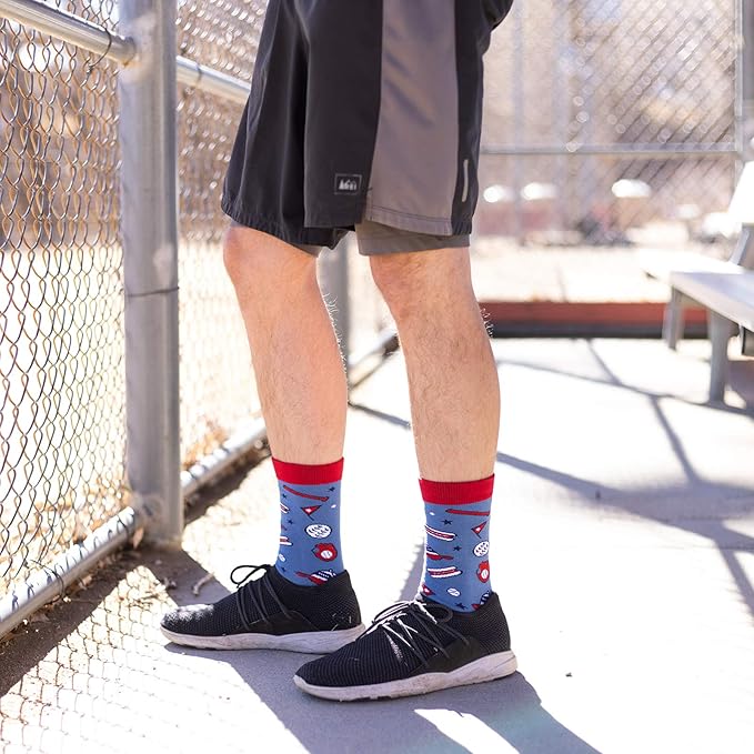 Lavley Funny Socks for Sports Fans and Players - Cool Novelty Gifts for Men, Women, & Teens