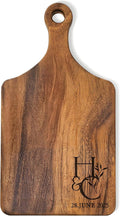 Personalized Cutting Board Wedding Gifts for the Couples - Custom Reversible Wood Engraved Charcuterie Board with Handle - Customized Kitchen Board for Anniversary Bridal Shower Gift