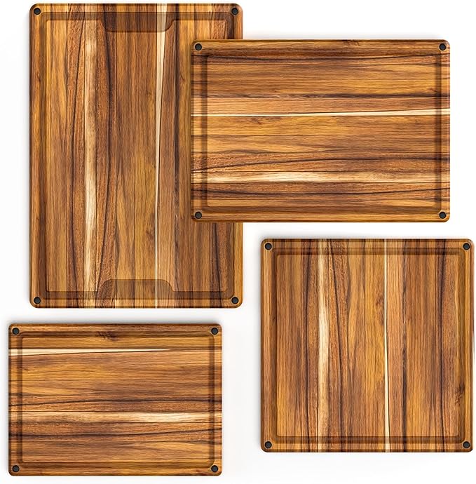 Cutting Board Wood Chopping Board Double Sided Charcuterie Boards Serving Board Kitchen Essential House Warming Hostess Host Gift Serving Tray for Christmas Wedding Birthday Anniversary Turquoise