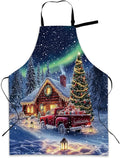 Cooking Apron for Women and Men,Adjustable Chef Bib Apron with 2 Pockets, Water and Oil Resistant for Kitchen Use