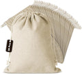 30PCS Cotton Produce Bags, 8x10 Inch Reusable Muslin Storage Bags with Drawstrings – Natural, Washable & Eco-friendly Cloth Containers for Groceries, Snacks, and More