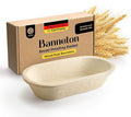 Wood Pulp Banneton Bread Proofing Basket – 13" Oval 2.2LB Brotform, Smooth Surface– Non-Stick Natural Wood Pulp Pressed for Durability– Made in Germany Proofing Baskets for Sourdough Bread Baking
