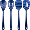 Totally Bamboo Baltique Malta Collection 4 Piece Cooking Utensil Set, Safe for Nonstick
