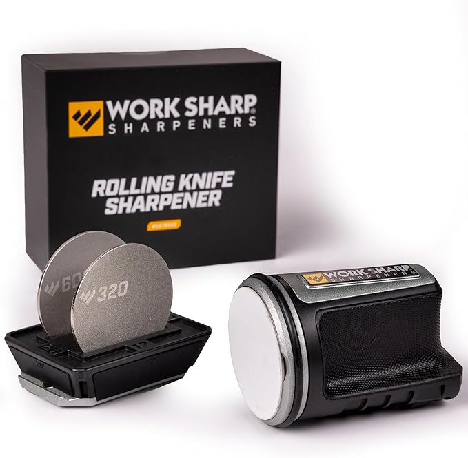Work Sharp Rolling Knife Sharpener- 4 Sharpening Angles - For All Kitchen Knife Sets