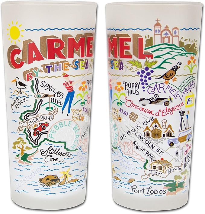 Catstudio Drinking Glass, Carmel Frosted Glass Cup for Kitchen, Drinking Glasses, 15oz Dishwasher Safe Tumbler, Wedding Gifts