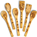 Nightmare Wooden Spoons for Cooking Before Christmas Gifts - Wooden Utensil Set with Spatulas & Spoons, Heat-Resistant, Eco-Friendly Kitchen Utensils for Non-Stick Cookware