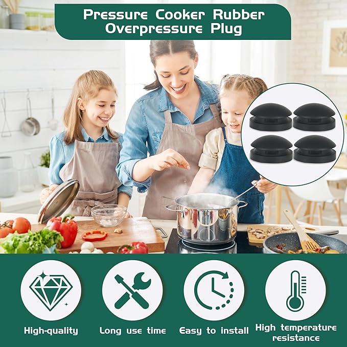 Pressure Cooker Plug Rubber Safety Device That Automatically Vents Steam Fits (1930 - Overpressure Plug) Pressure Cookers/Canners Parts