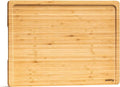 SMIRLY Large Bamboo Cutting Board for Kitchen: Large Bamboo Cutting Board with Juice Groove, Wooden Cutting Boards for Kitchen, Butcher Block Cutting Board Wood