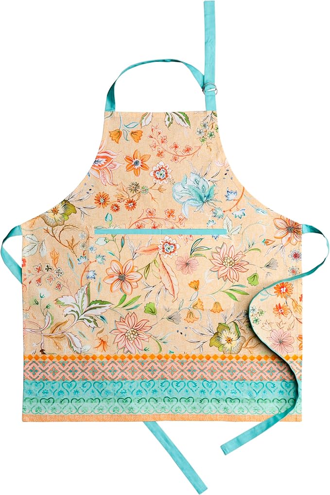 Maison d' Hermine 100% Cotton Apron for women with Pocket Kitchen Chef Apron for Men Cooking Gardening Server Waitress