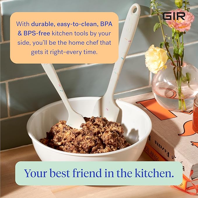 GIR: Get It Right Silicone Kitchen Spatula - Non-toxic Cooking Utensils for Nonstick Cookware, Cooking and Baking (Red, Ultimate)