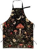 Kitchen Apron with Pocket,Waterproof Adjustable Neck and Long Ties, Cooking Baking Gardening Painting Apron for Women