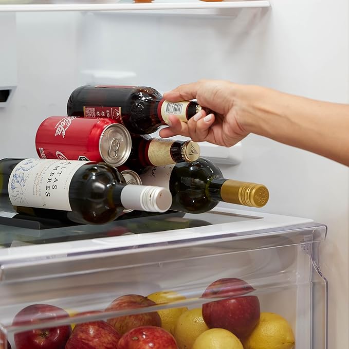 Cooks Innovations Drink Organizer for Fridge, Soda Can Refrigerator Organizers and Storage, Beer-Wine-Water Bottle Holder, Fridge Monkey - Durable Non-Slip&Roll