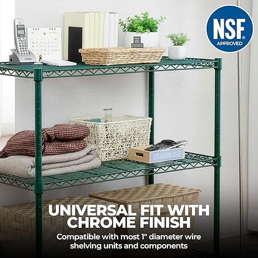 NSF Approved Heavy Duty Epoxy Wire Shelf for Kitchens, Utility Rooms, Storage, Offices & Home