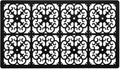 GASARÉ, Extra Large, Thick, Silicone Trivet for Hot Dishes, Pots, and Pans, Heat Resistant Mat for Countertop, Hot Pad for Kitchen, Easy to Clean, 21 x 12 x 3/8 Inches, Black