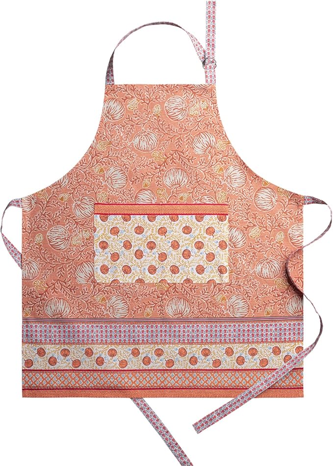 Maison d' Hermine 100% Cotton Apron for women with Pocket Kitchen Chef Apron for Men Cooking Gardening Server Waitress