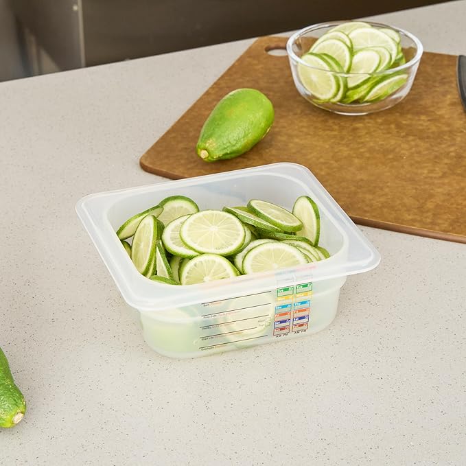 Restaurantware Food Storage Container 1 Pack of 6.8 x 6.2 x 2.5 Inches Plastic Stackable Storage Box White Reusable Label Container Dishwasher Safe For Restaurants And Kitchens