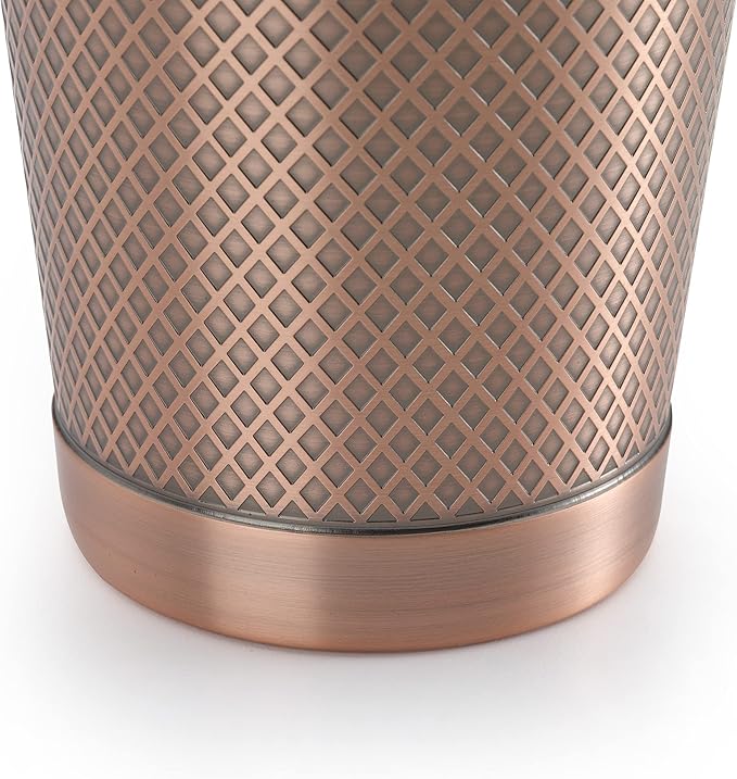 Barfly 18 oz. Diamond Lattice Shaker, Antique Copper