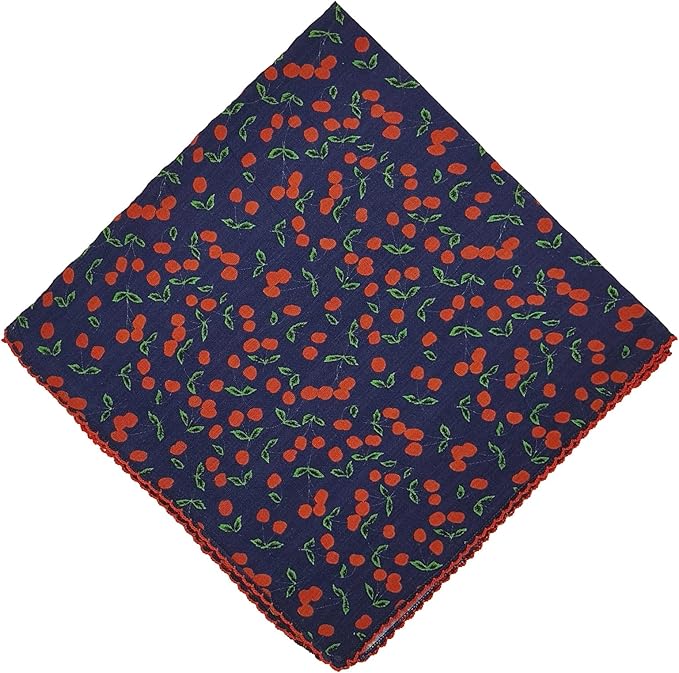 21x21 inches 100% Cotton Bandana for Women - Soft Square Scarf, Multi-Purpose Head Covering, Hair Bandana