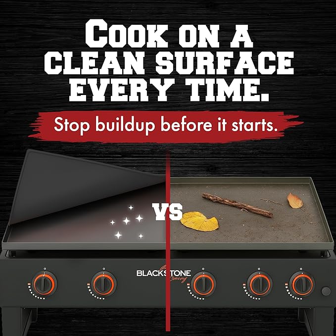 KITCHEN PERFECTION 17" Premium Silicone Griddle Cover Mat For Blackstone Griddle 17 Inch - Hermetic Protection From Rust & Debris All Year, Fits All Blackstone 17 Inch Models - Food Grade Silicone