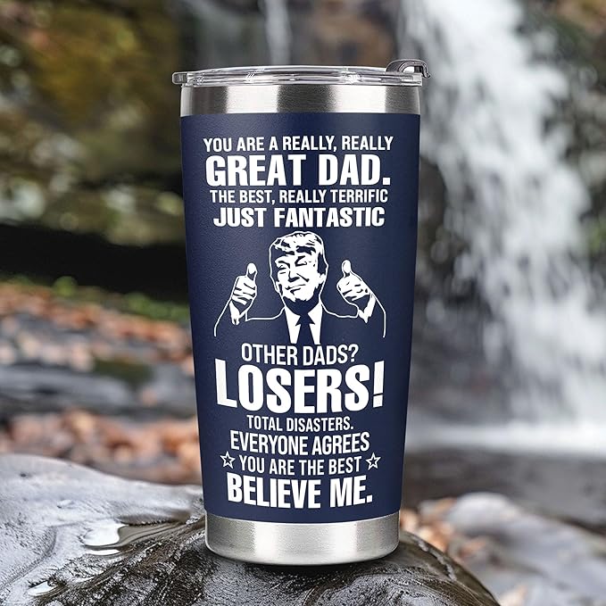 Christmas Gifts for Dad, Men - Gifts for Dad from Daughter, Son - Dads Birthday Gift Ideas, Happy Birthday gifts for Dads, Fathers - Best Dad Ever Gift, Present for dads - 20 Oz dad Tumbler